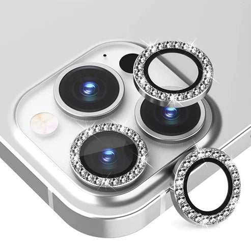 Shiny Silver Camera Protection Lens